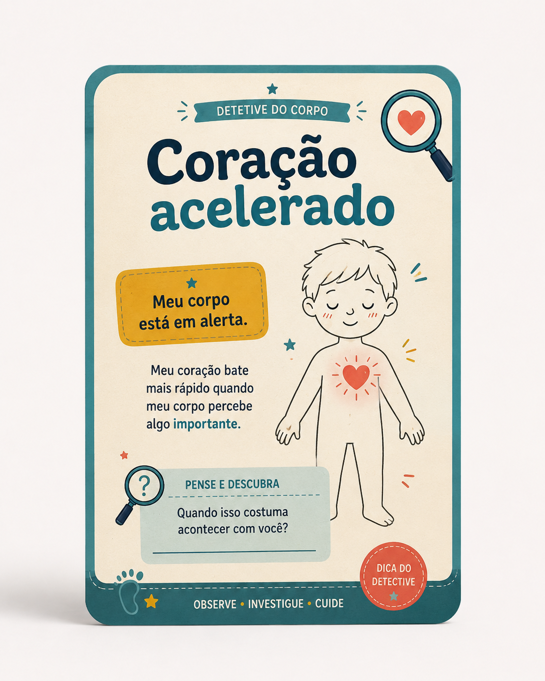 Carta Coração acelerado