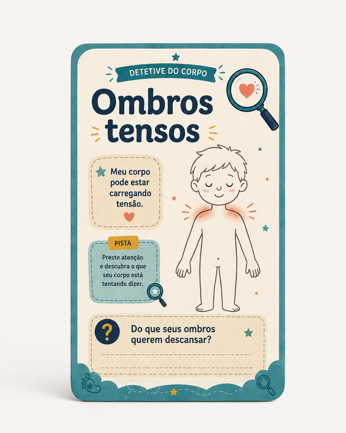 Carta Ombros tensos